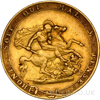 1817 Gold Sovereign Coin George III NGC XF