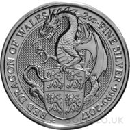 2oz Silver Coin - The Red Dragon
