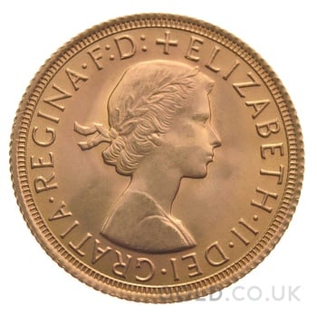 1966 Gold Sovereign Coin Elizabeth II Young Head