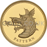 One Pound Gold Coin - Dragon of Wales (2004)
