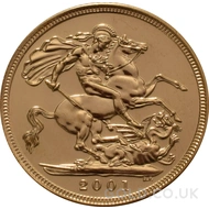 2001 Gold Sovereign Coin Elizabeth II