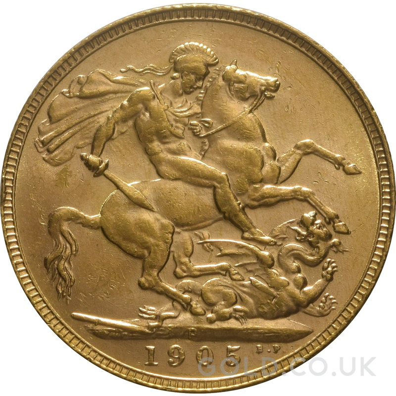 1905 Gold Sovereign Coin Edward VII Perth