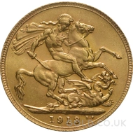 1913 Gold Sovereign Coin George V 