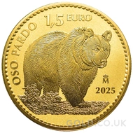 2025 Spanish Brown Bear 1oz Gold Coin