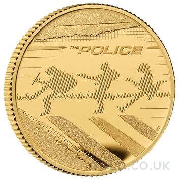 2023 Proof 1/4oz The Police Gold Coin Music Legends Boxed