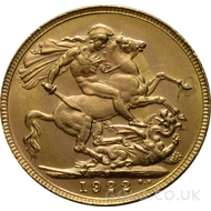 1922 George V Gold Sovereign (Perth Mint)