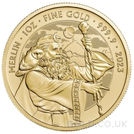 2023 Gold Royal Mint Myths & Legends Coin Merlin 1oz