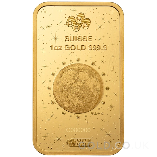 1oz Gold Bar 2025 Year of the Snake PAMP