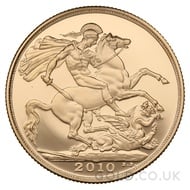 Gold Proof £2 Two Pound Double Sovereign (2010)