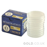 Lindner 41mm Capsules for 1oz Silver Coins (Box of 10)