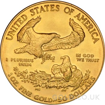 1990 American Eagle Gold Coin 1oz MCMXC