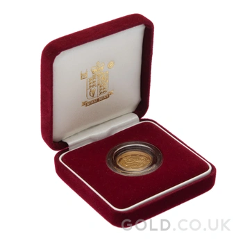 2000 Proof Gold Half Sovereign Boxed