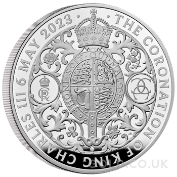 2023 1kg Silver Coronation of King Charles III Proof Coin Boxed