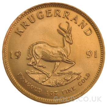 1991 Krugerrand Gold Coin 1oz