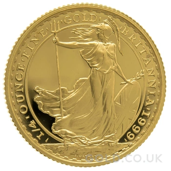 1999 Proof 1/4oz Gold Britannia Coin