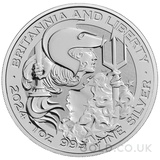 Britannia and Liberty One Ounce Silver Coin (2024)