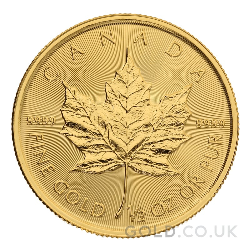 2022 1/2oz Canadian Maple Leaf Gold Coin