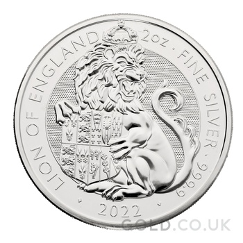 2022 Lion of England Silver Coin Tudor Beasts 2oz