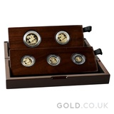 Gold Proof Sovereign Five Coin Boxed Set (2015 Fourth Head)