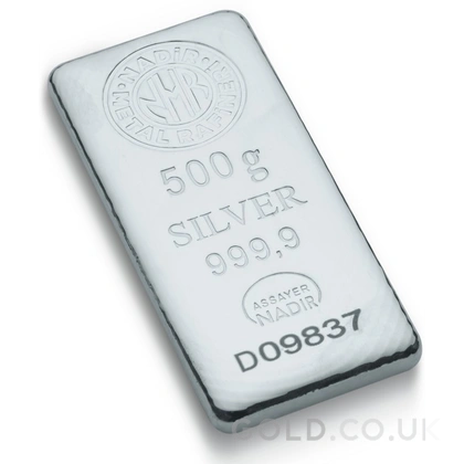500g Silver Bar Nadir