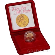1980 Gold Proof Half Sovereign Elizabeth II Boxed