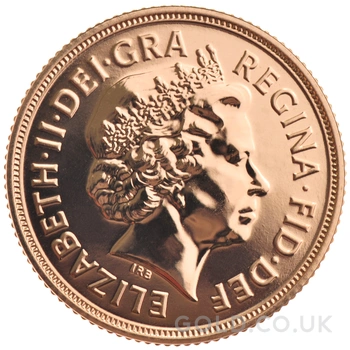 2000 Gold Sovereign Coin Elizabeth II Fourth Head