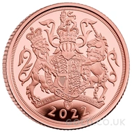 2022 Elizabeth II, Fifth Head Proof Gold Sovereign