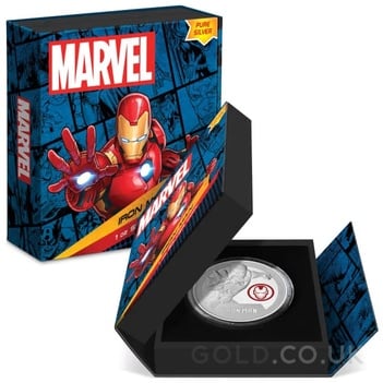 2024 Iron Man 1oz Proof Silver Coin Boxed