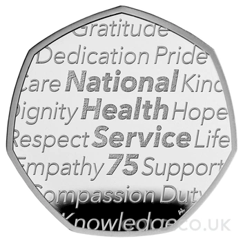 2023 Proof 50p Silver Coin 75 Years of the NHS Boxed