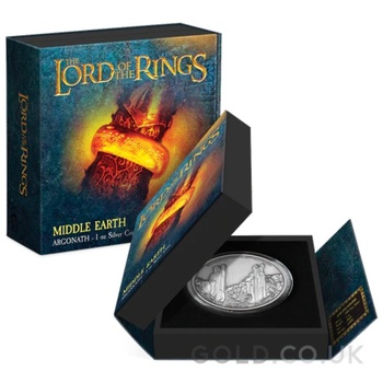 2023 Proof The Lord of the Rings Silver Coin Argonath 1oz Boxed