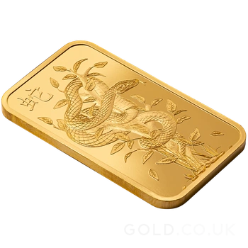 1oz Gold Bar 2025 Year of the Snake PAMP
