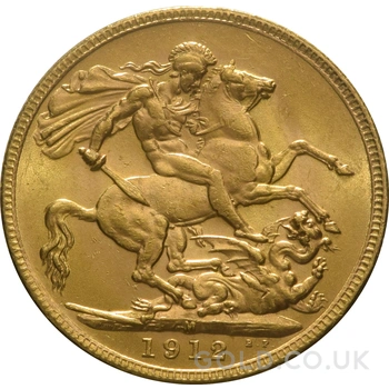 1912 Gold Sovereign Coin George V Melbourne