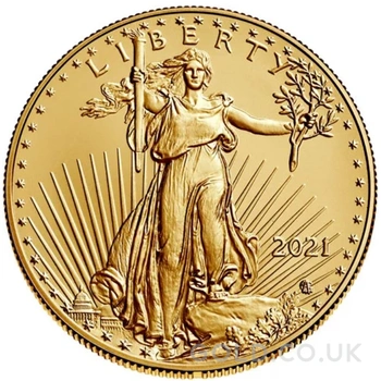 2021 American Eagle Gold Coin 1oz Type II