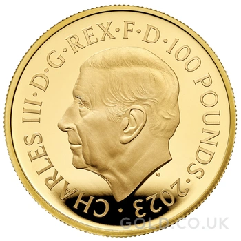 2023 Proof King Arthur Gold Coin Myths & Legends 1oz Boxed