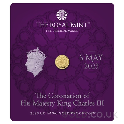 2023 1/40oz Gold Coronation of King Charles III Proof Coin
