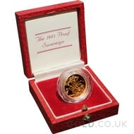 Gold Proof Sovereign Boxed (1983)
