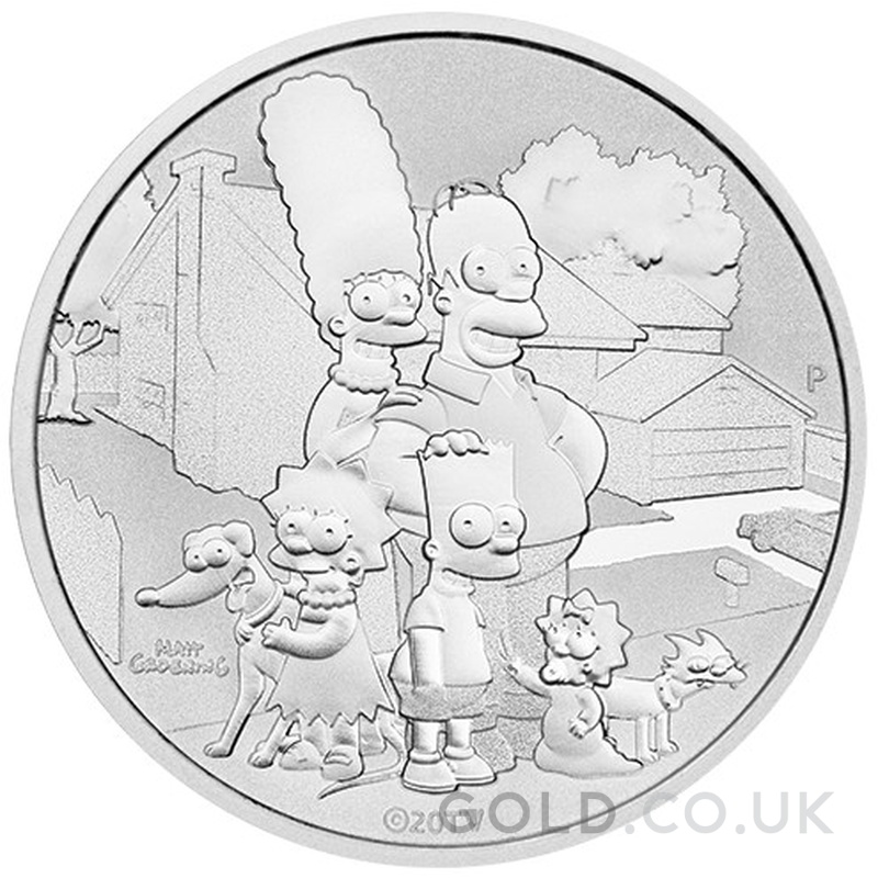 2021 Simpsons Silver Coin 1oz Simpsons Family