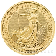 2026 1/2oz Gold Britannia Coin