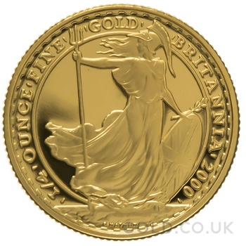 2000 Proof 1/4oz Gold Britannia Coin