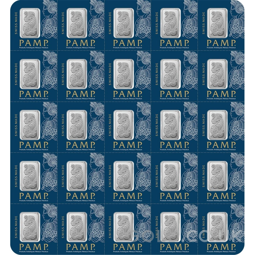25g Platinum Bar Multigram PAMP Minted
