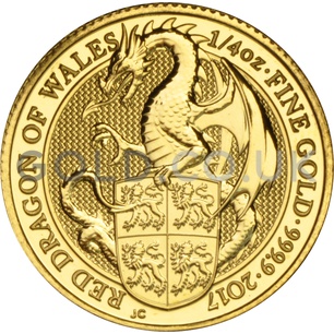 The Red Dragon - 1/4oz Gold Coin