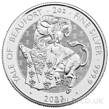 2023 Yale of Beaufort Silver Coin Tudor Beasts 2oz 