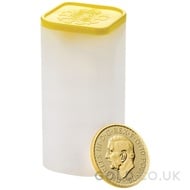 Tube of 25 Tenth Ounce Britannia Gold Coins (2025)