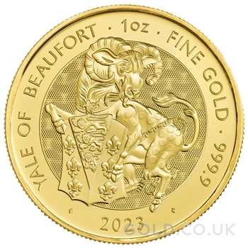 2023 Yale of Beaufort Gold Coin Tudor Beasts 1oz