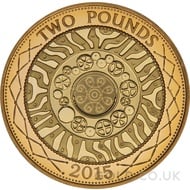 Technologies Gold Proof £2 Two Pound Double Sovereign (2015)