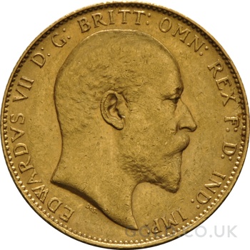 1907 Gold Sovereign Coin Edward VII Perth