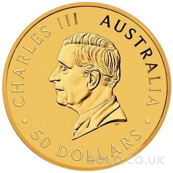 2024 1/2oz Australian Kangaroo Gold Nugget Coin