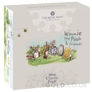 Winnie the Pooh & Friends Fifty Pence Proof Gold Coin Boxed (2021)