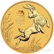 Gold Perth Mint Year of the Rabbit 1/4oz (2023)