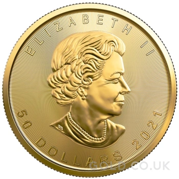 2021 Canadian Maple Leaf Gold Coin 1oz